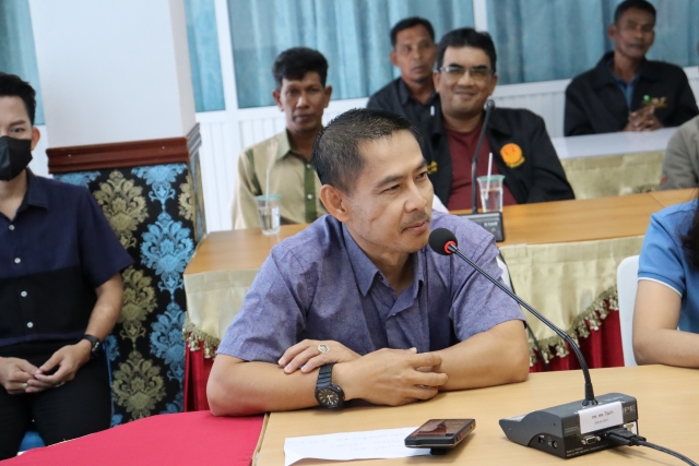 30กันยายน65ให้การต้อนรับพนักงานเทศบาลสายงานผู้บริหาร