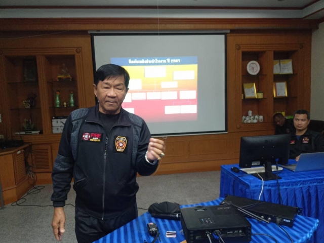 5-10-67 งานป้องกันและบรรเทาสาธารณภัย เข้าร่วมซ้อมแผนดับเพลิงที่บริษัทสามร้อยยอด