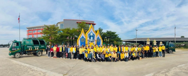 14-1-67 ร่วมทำกิจกรรมจิตอาสา เก็บขยะ ตั้งแต่บริเวณจุดกลับรถสหกรณ์ชาวไร่สัปปะรดสามร้อยยอด จำกัด