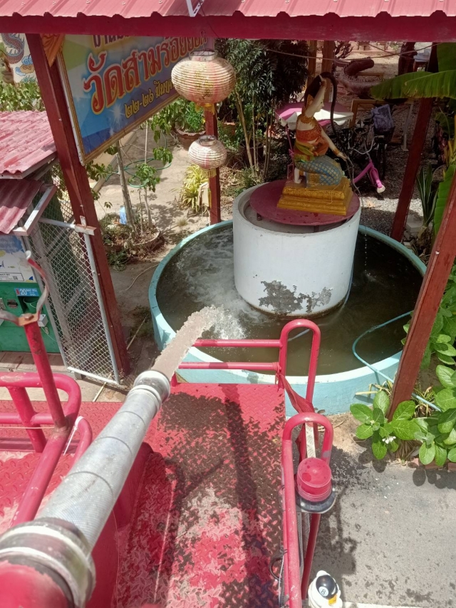 28-6-66 งานป้องกันฯ รดน้ำต้นไม้ศูนย์เด็กเล็กวัดสามร้อยยอด และส่งน้ำสวนวิเวก