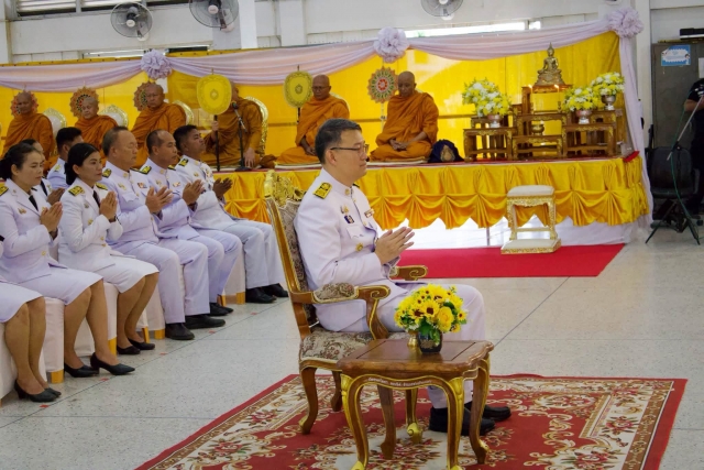 28-7-69 ร่วมพิธีเจริญพระพุทธมนต์และทำบุญตักบาตรถวายพระราชกุศล
